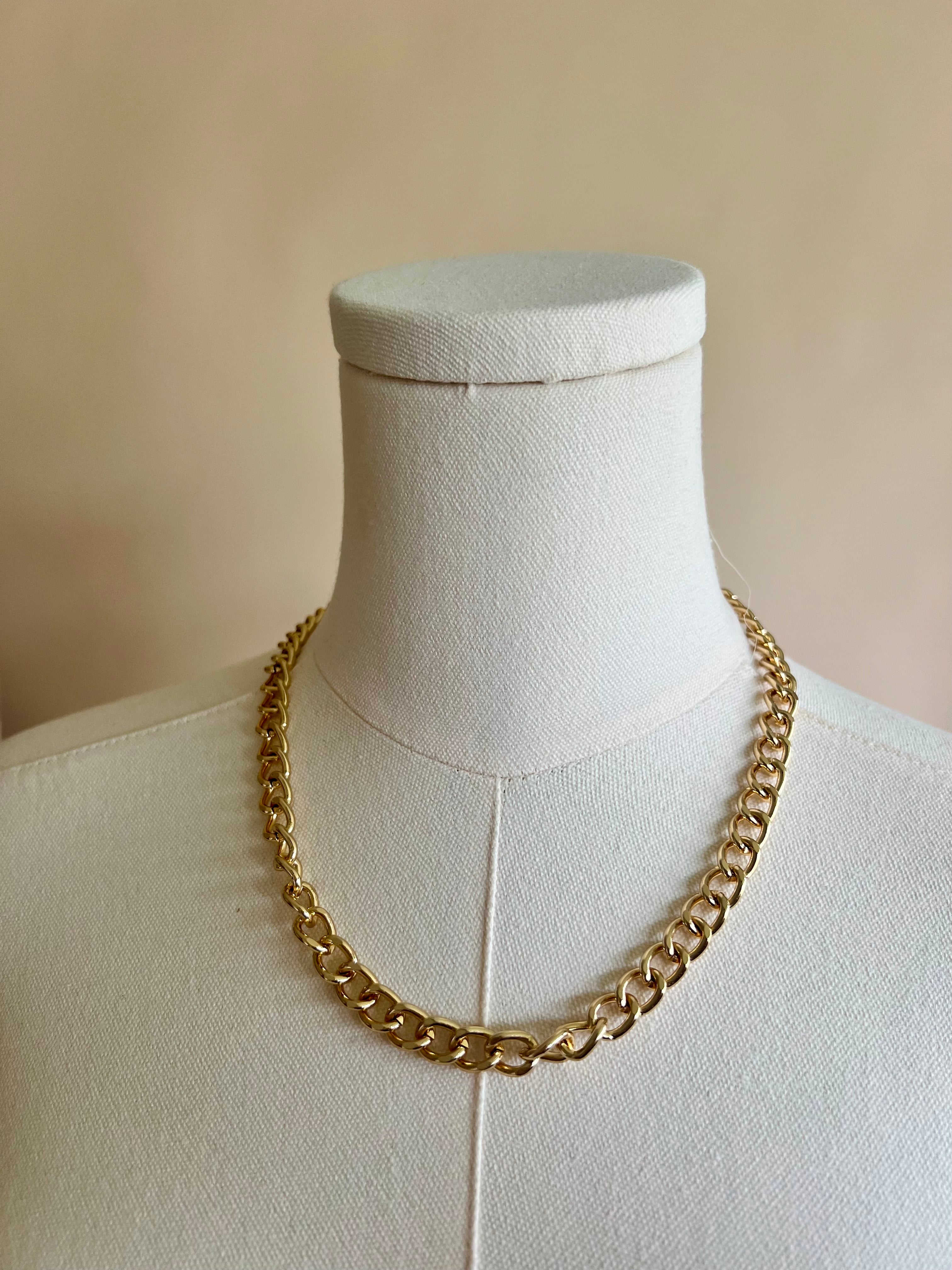 Gold Curb Chain