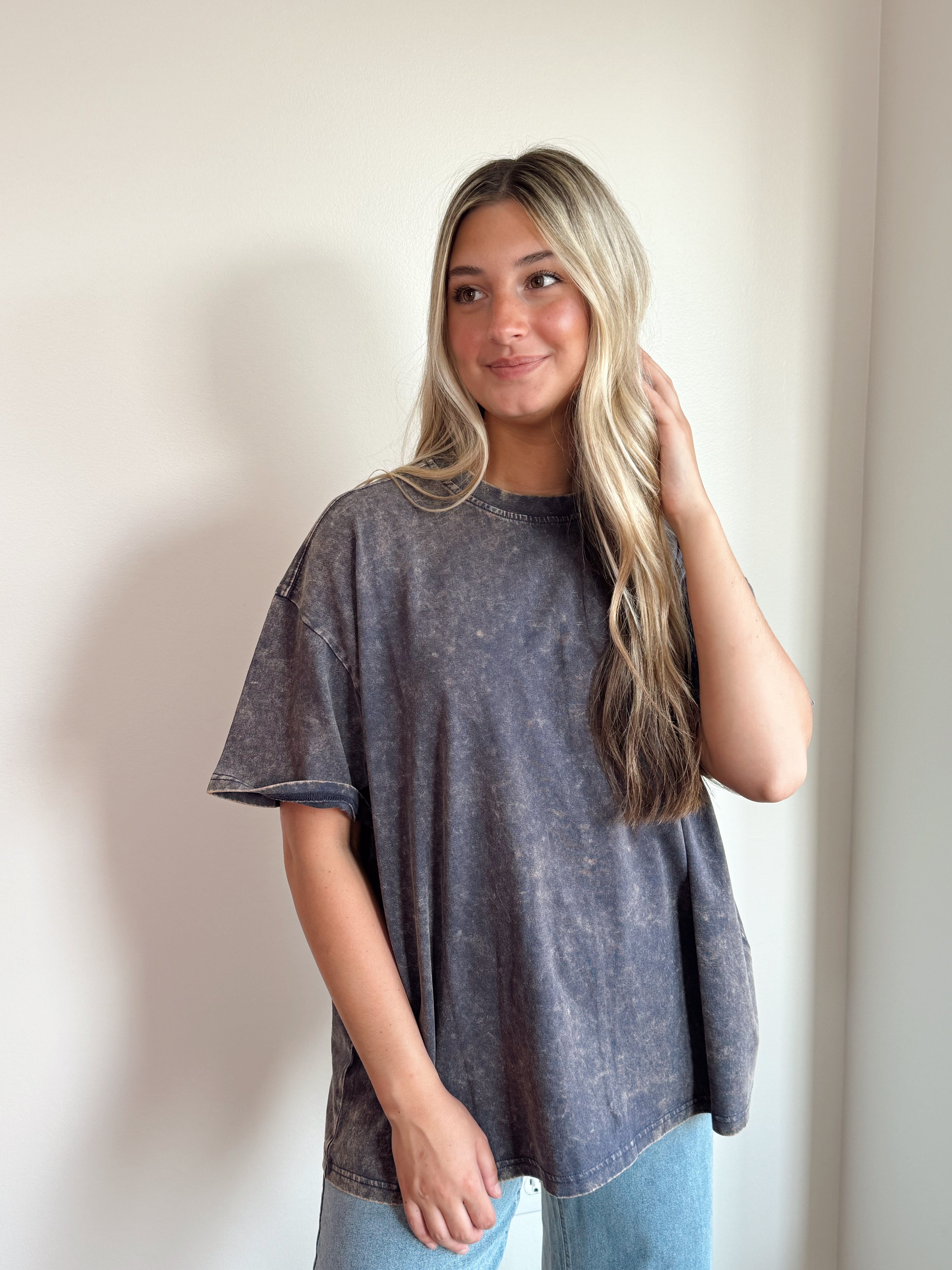 Oversized Acid Washed Tee