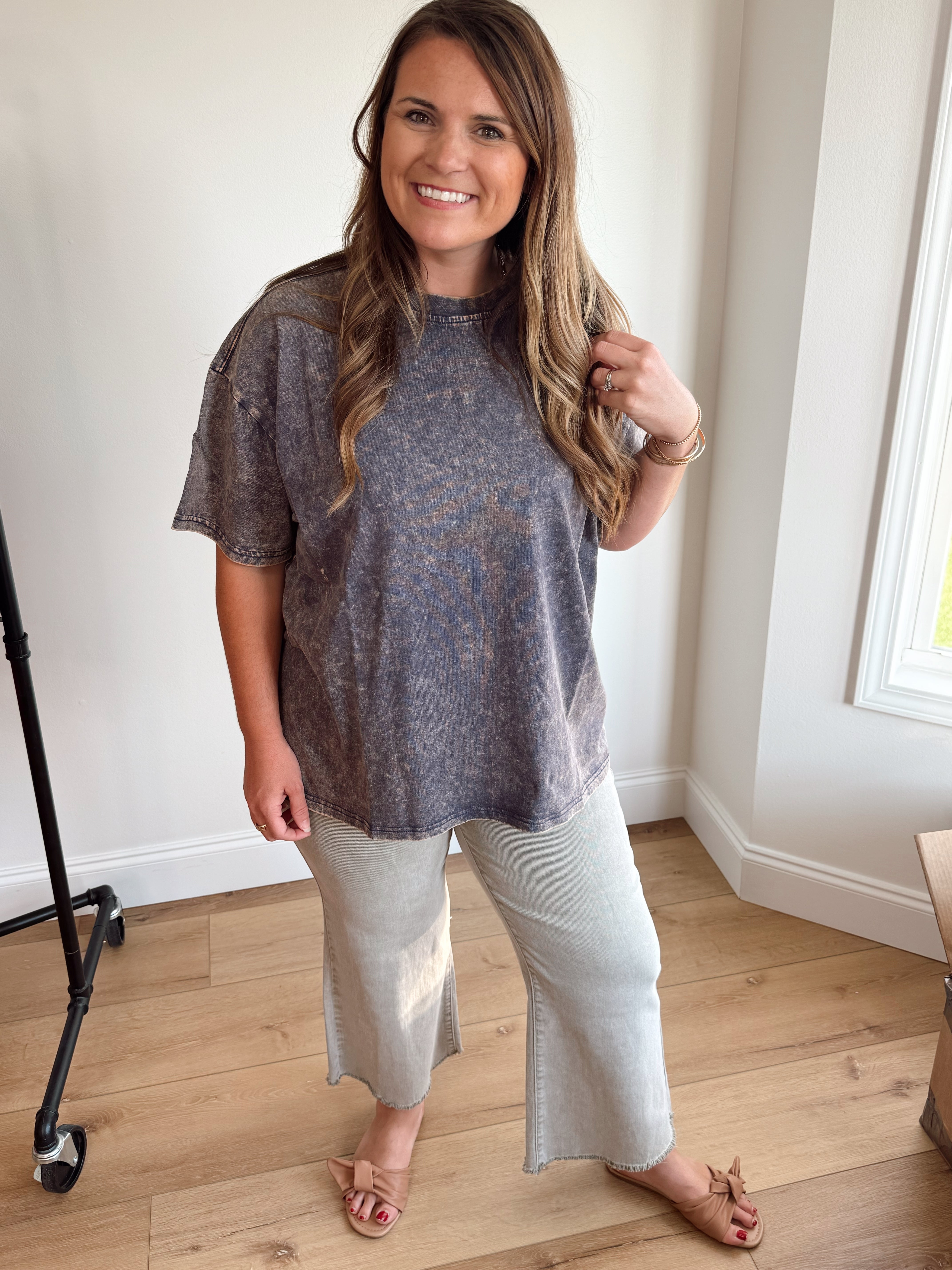 Oversized Acid Washed Tee