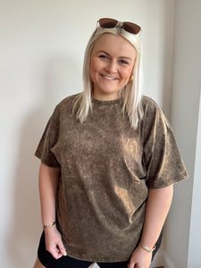 Oversized Acid Washed Tee