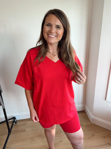 Cotton Biker Shorts Set
