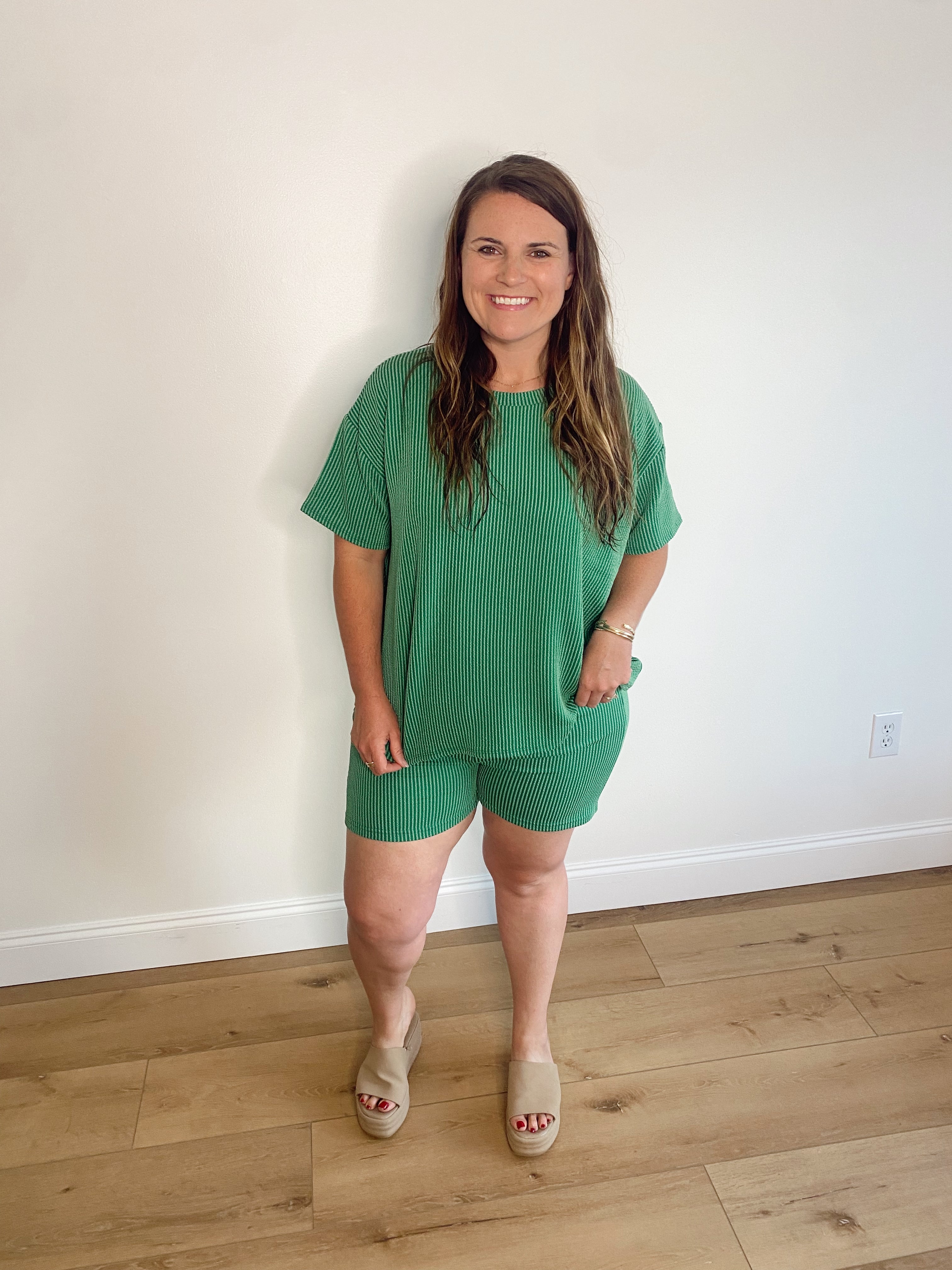 Classic Ribbed Shorts Set