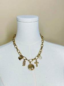 Gold Charm Necklace (Style 14)