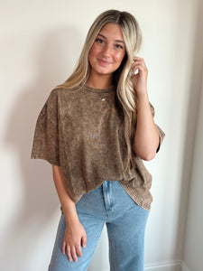 Oversized Acid Washed Tee