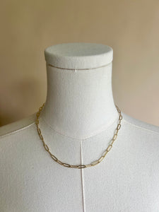 Dainty Paperclip Gold Chain
