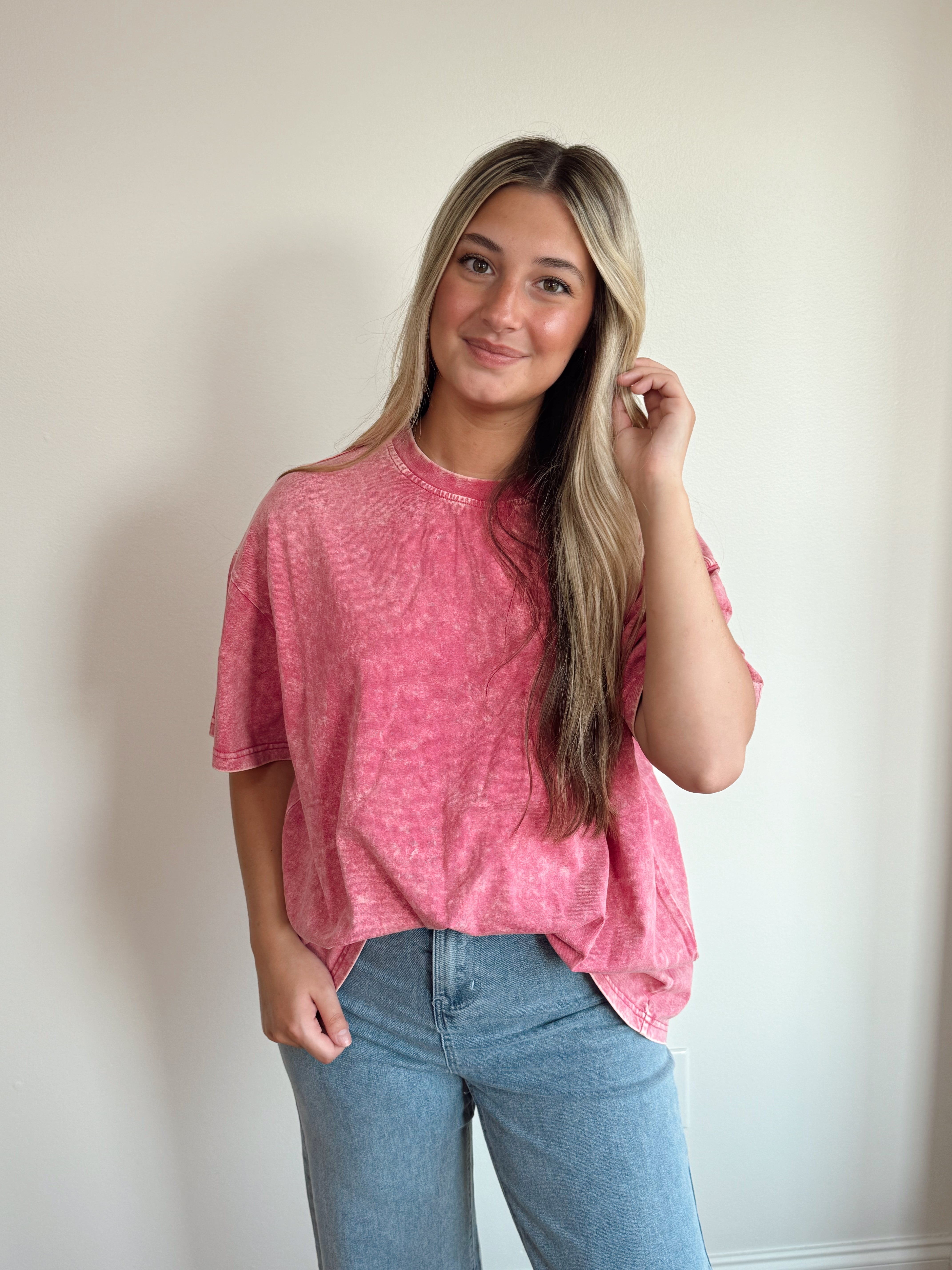 Oversized Acid Washed Tee