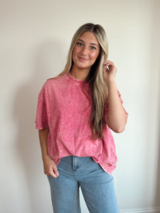 Oversized Acid Washed Tee
