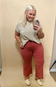 Mock Neck Sweater | Light Mocha