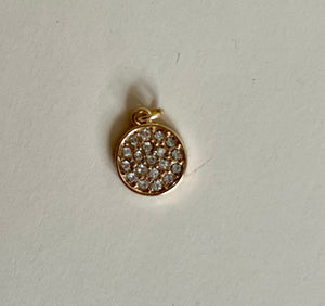 Rhinestone Gold Circle