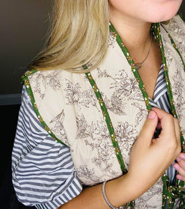 Fanny's Floral Quilted Vest