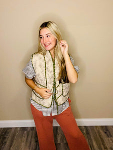 Fanny's Floral Quilted Vest