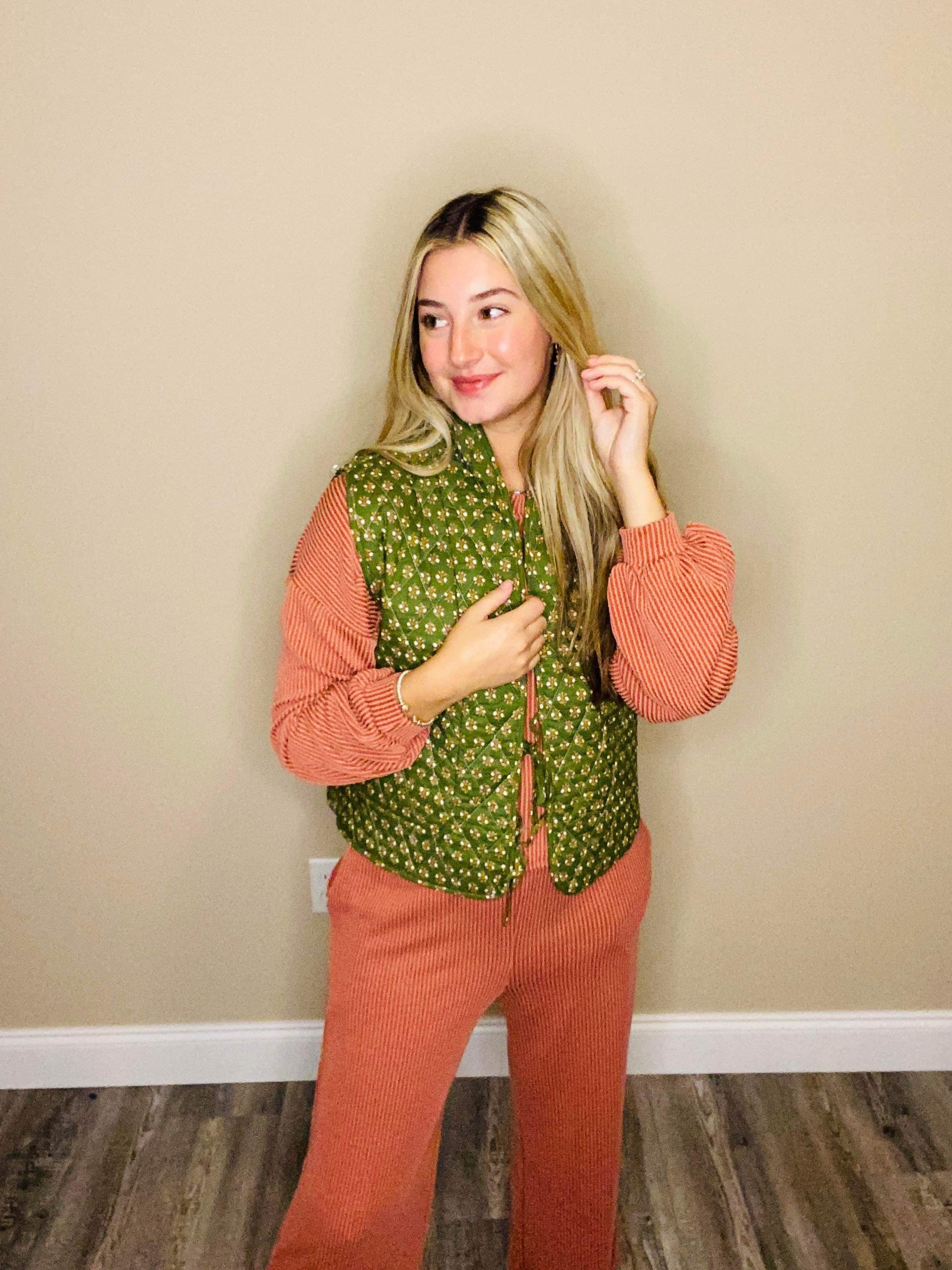 Fanny's Floral Quilted Vest
