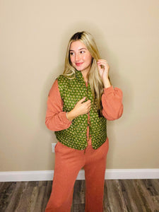Fanny's Floral Quilted Vest