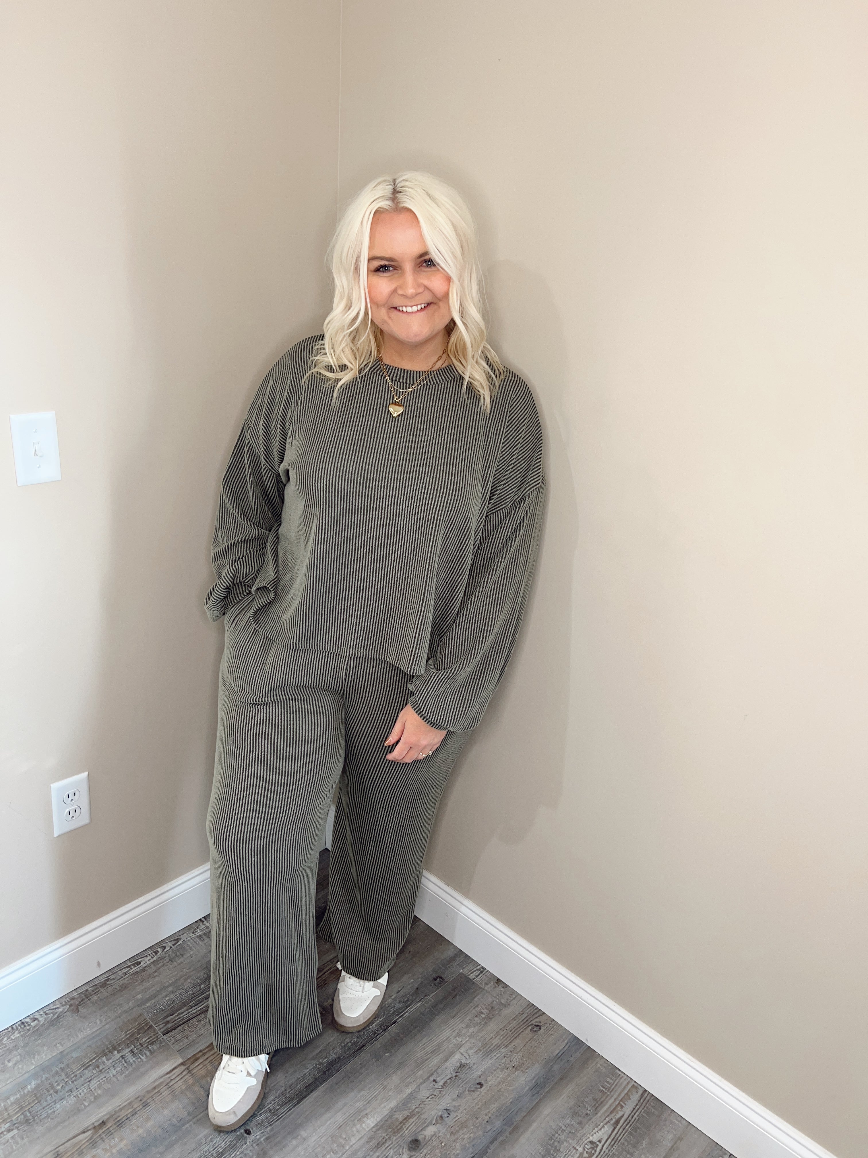 Classic Ribbed Set | Olive