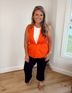 The Sunset Bloom Peplum Blazer