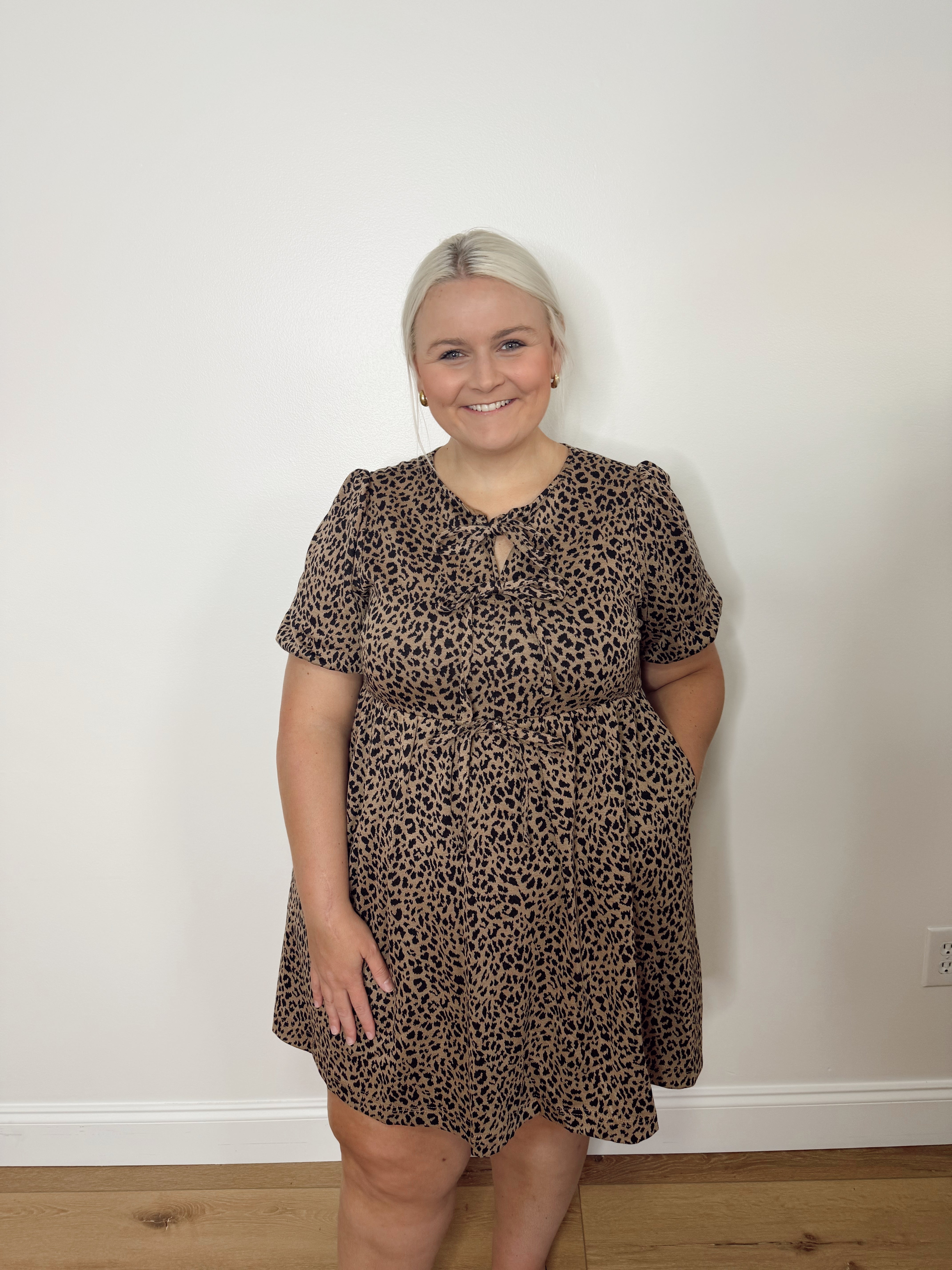 The Leopard Luxe Tie Dress
