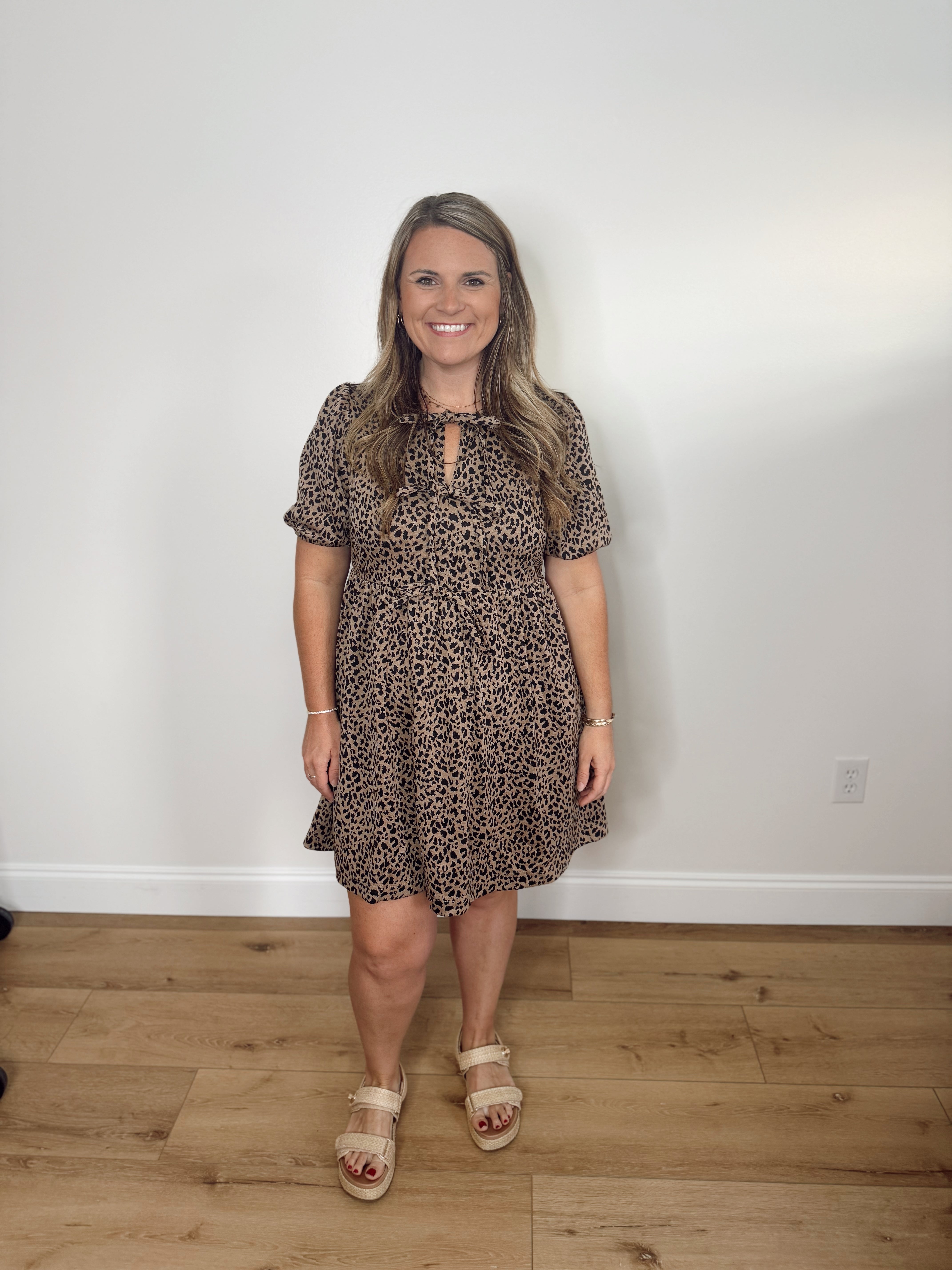 The Leopard Luxe Tie Dress