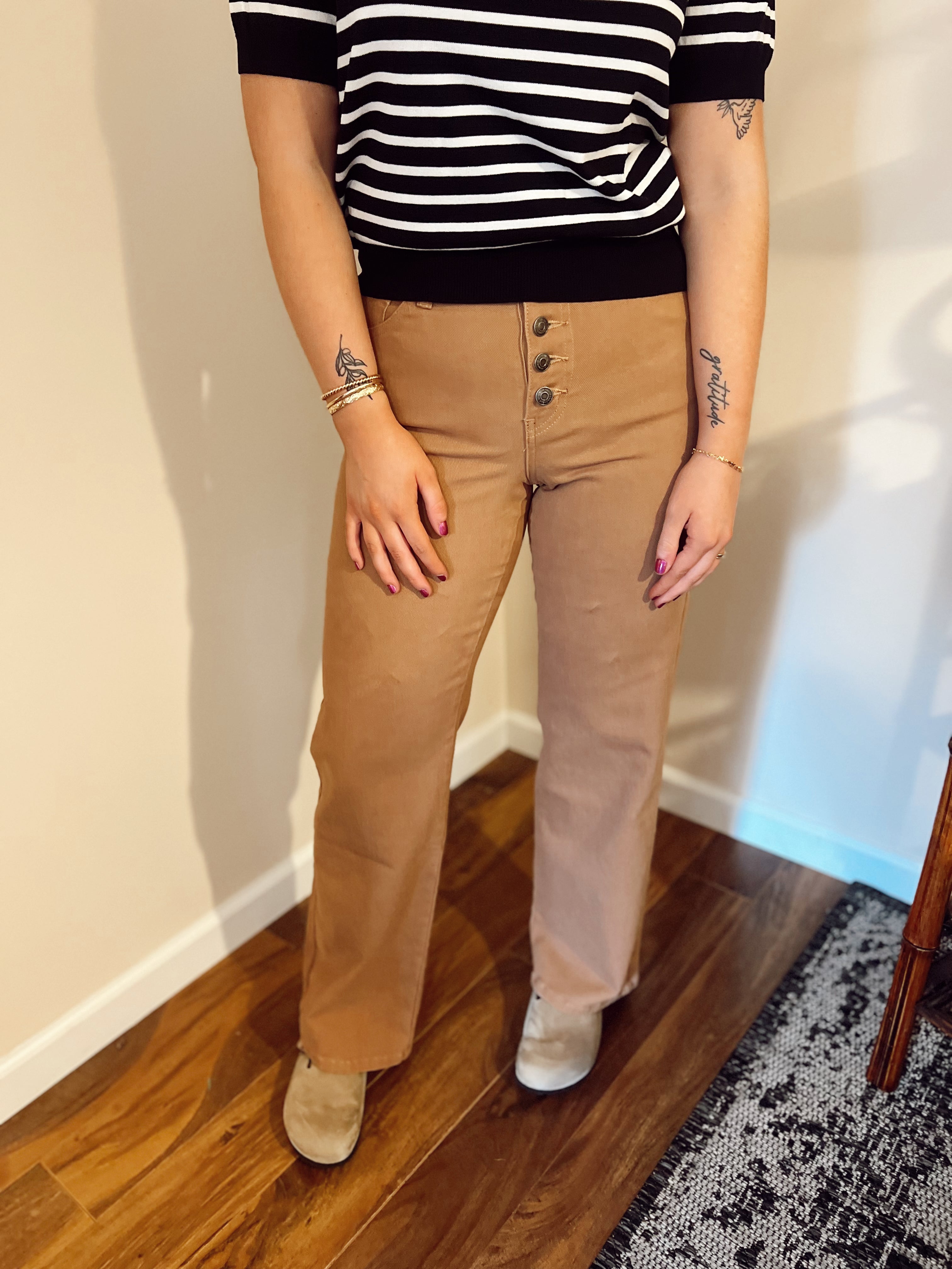 High Rise Wide Leg Full Length Denim