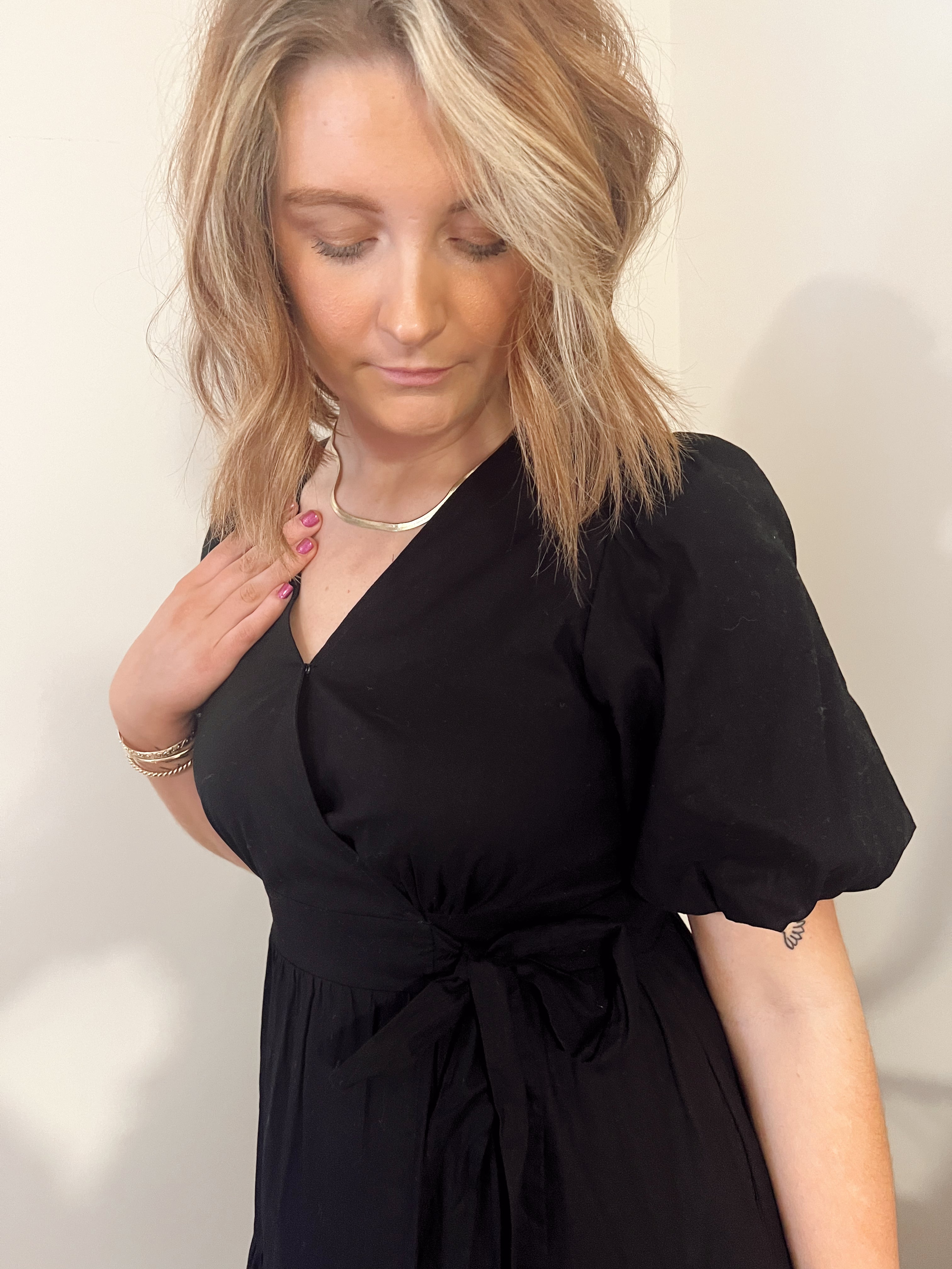 Puff Sleeve Tiered Dress