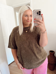Oversized Acid Washed Tee