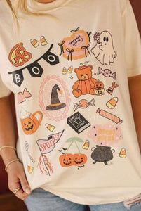 Halloween Boo Collage Tee