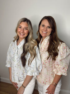 Ivory Blooms Blouse