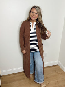 Espresso Duster Ribbed Set