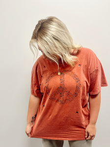 Peace Sign Washed Tshirt