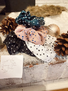Polka Dotted Scrunchie