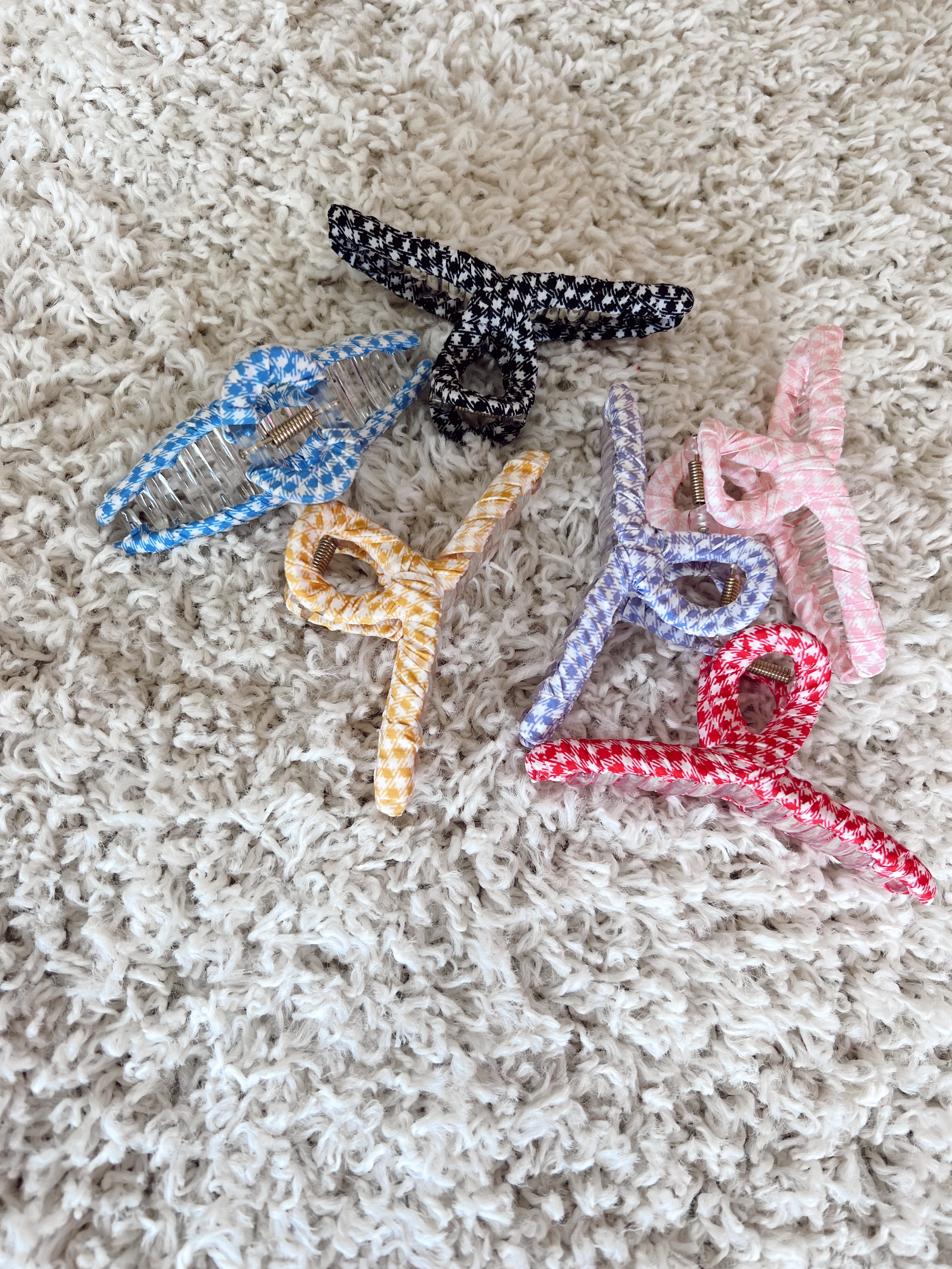 Gingham Hair Clip